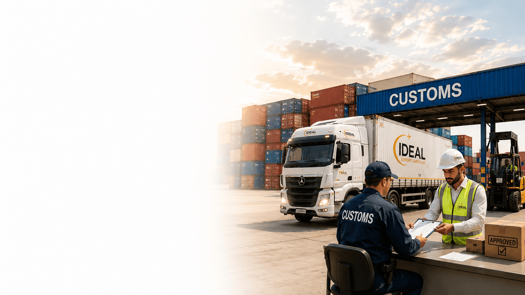 Customs Clearance Hero Background